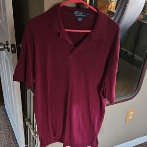 Polo by Ralph Lauren Men's Deep Red Polo Shirt